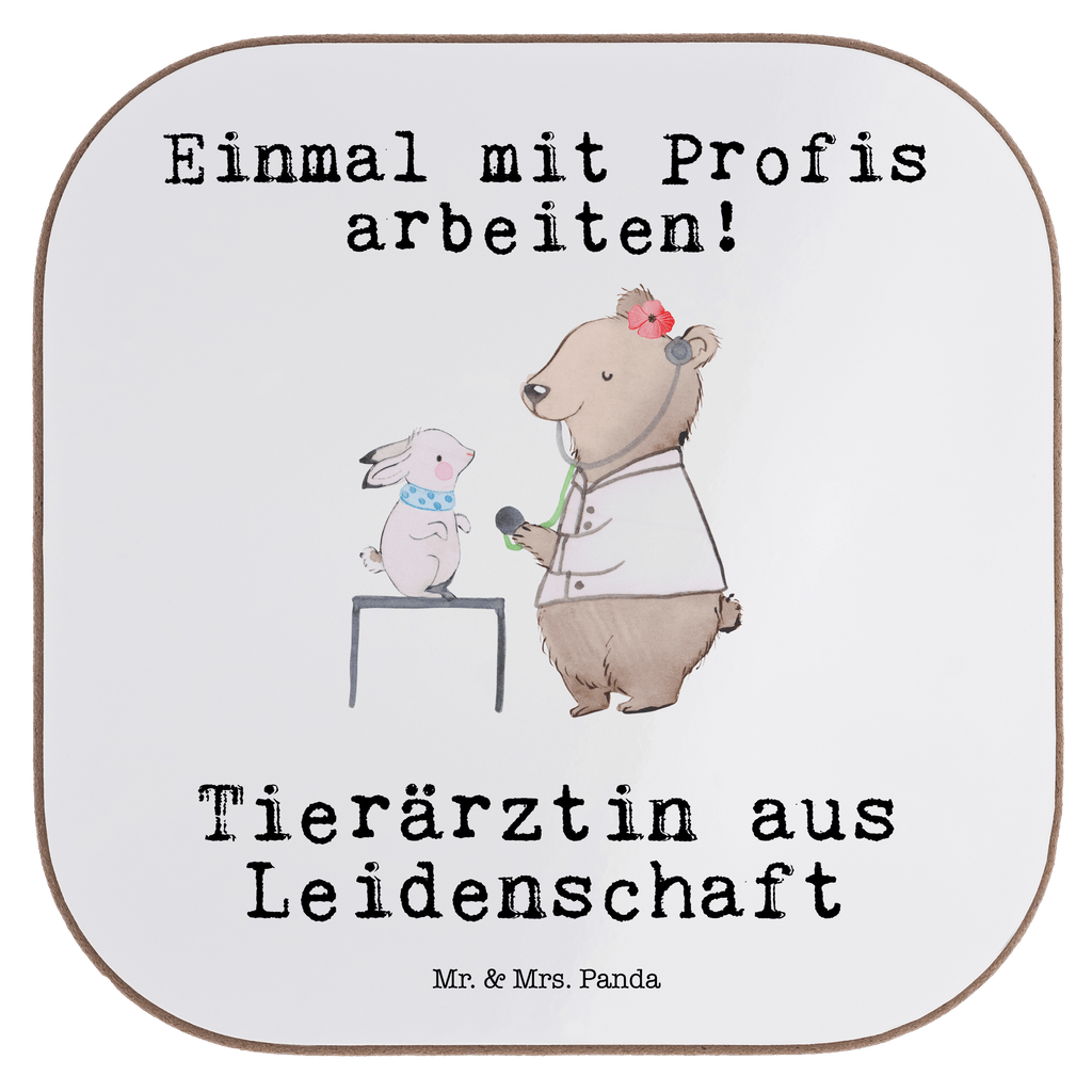 Quadratische Untersetzer Tierärztin aus Leidenschaft Untersetzer, Bierdeckel, Glasuntersetzer, Untersetzer Gläser, Getränkeuntersetzer, Untersetzer aus Holz, Untersetzer für Gläser, Korkuntersetzer, Untersetzer Holz, Holzuntersetzer, Tassen Untersetzer, Untersetzer Design, Beruf, Ausbildung, Jubiläum, Abschied, Rente, Kollege, Kollegin, Geschenk, Schenken, Arbeitskollege, Mitarbeiter, Firma, Danke, Dankeschön