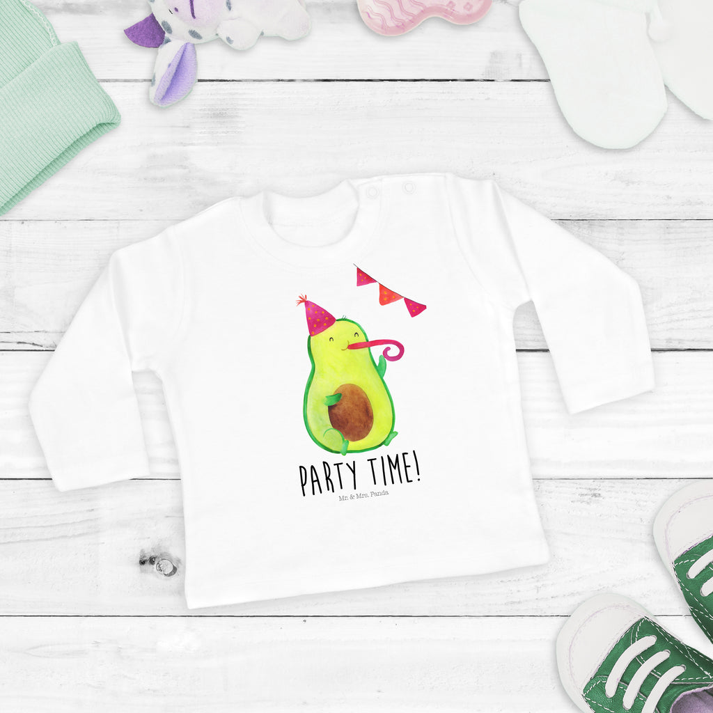 Baby Longsleeve Avocado Party Time Mädchen, Jungen, Baby, Langarm, Bio, Kleidung, Avocado, Veggie, Vegan, Gesund