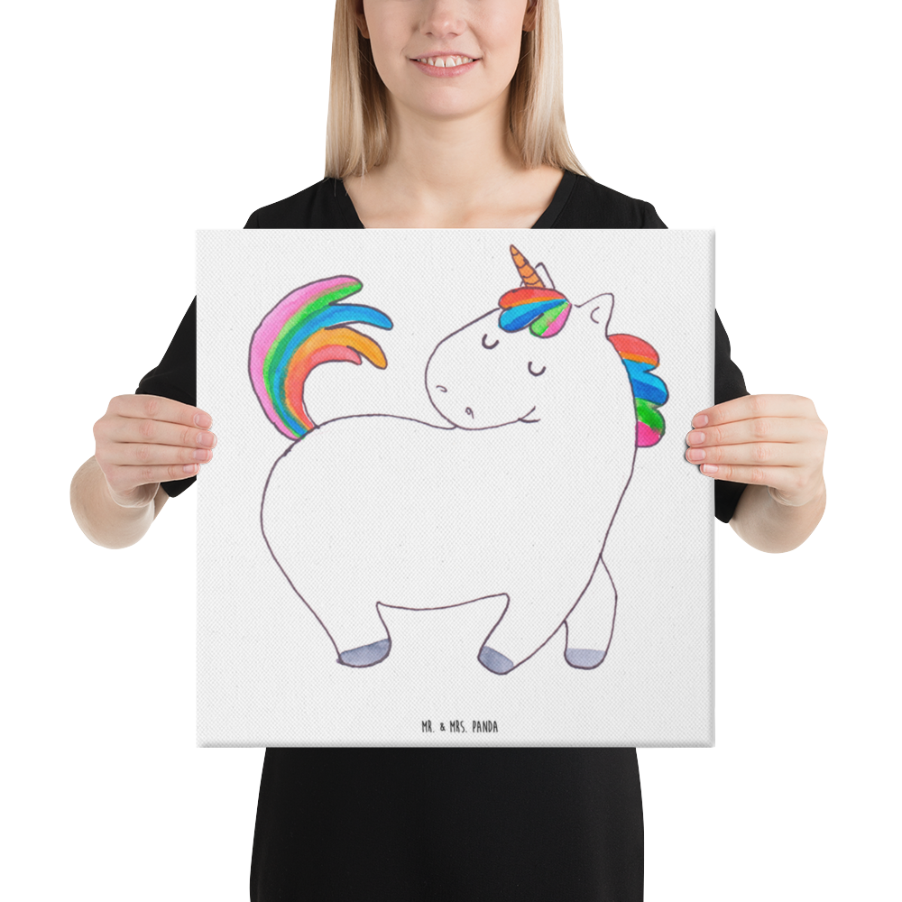 Leinwand Bild Einhorn stolzierend Leinwand, Bild, Kunstdruck, Wanddeko, Dekoration, Einhorn, Einhörner, Einhorn Deko, Pegasus, Unicorn, stolz, anders, bunt, Pferd, Reiter, Reiten, Freundin, Geschenk