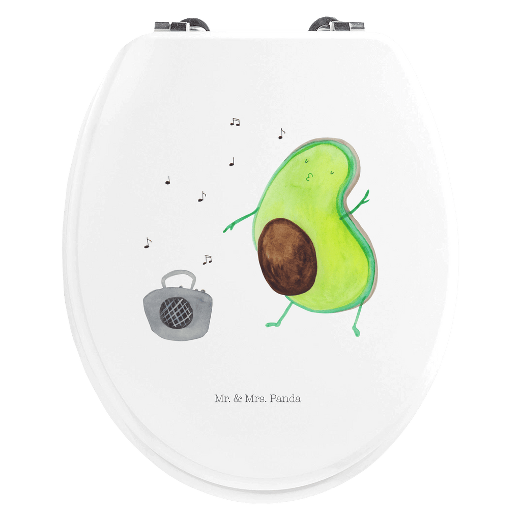 Motiv WC Sitz Avocado Tanzen Klobrille, Klodeckel, Toilettendeckel, WC-Sitz, Toilette, Avocado, Veggie, Vegan, Gesund