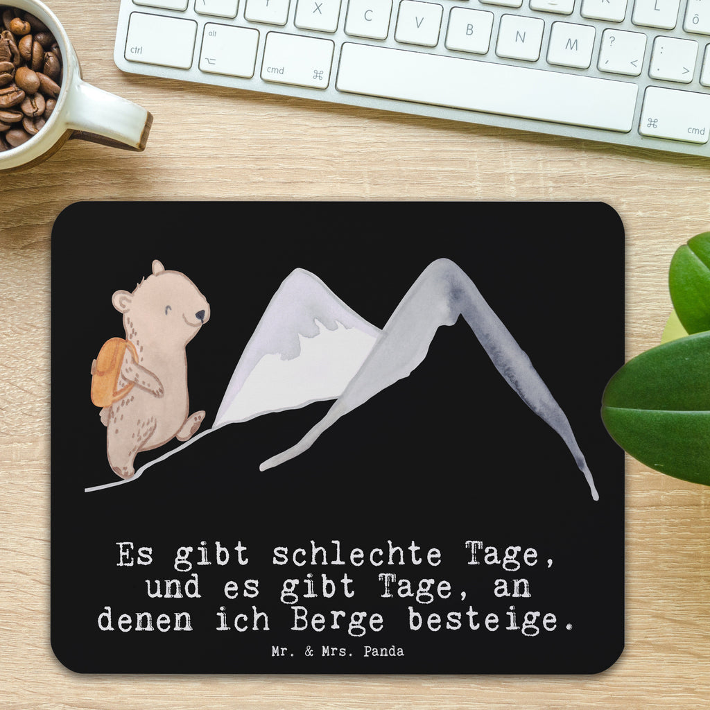 Mauspad Bär Bergsteigen Tage Mousepad, Computer zubehör, Büroausstattung, PC Zubehör, Arbeitszimmer, Mauspad, Einzigartiges Mauspad, Designer Mauspad, Mausunterlage, Mauspad Büro, Geschenk, Sport, Sportart, Hobby, Schenken, Danke, Dankeschön, Auszeichnung, Gewinn, Sportler, Bergsteigen, wandern, Bergsport, Trekking, Alpinismus, Alpinwandern