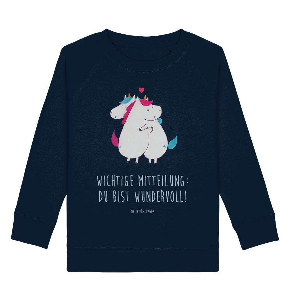 Organic Kinder Pullover Einhorn Mitteilung Kinder Pullover, Kinder Sweatshirt, Jungen, Mädchen, Einhorn, Einhörner, Einhorn Deko, Pegasus, Unicorn, Valentinstag, Valentine, Liebe, Geschenk, Partner, Ehe, lustig, witzig, Spruch