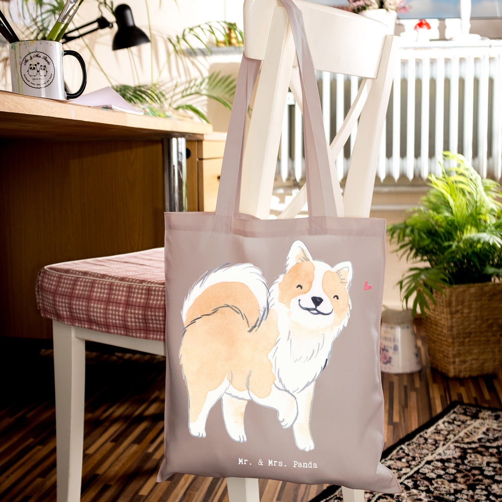 Tragetasche Islandhund Lebensretter Beuteltasche, Beutel, Einkaufstasche, Jutebeutel, Stoffbeutel, Tasche, Shopper, Umhängetasche, Strandtasche, Schultertasche, Stofftasche, Tragetasche, Badetasche, Jutetasche, Einkaufstüte, Laptoptasche, Hund, Hunderasse, Rassehund, Hundebesitzer, Geschenk, Tierfreund, Schenken, Welpe, Islandhund, isländischer Schäferhund