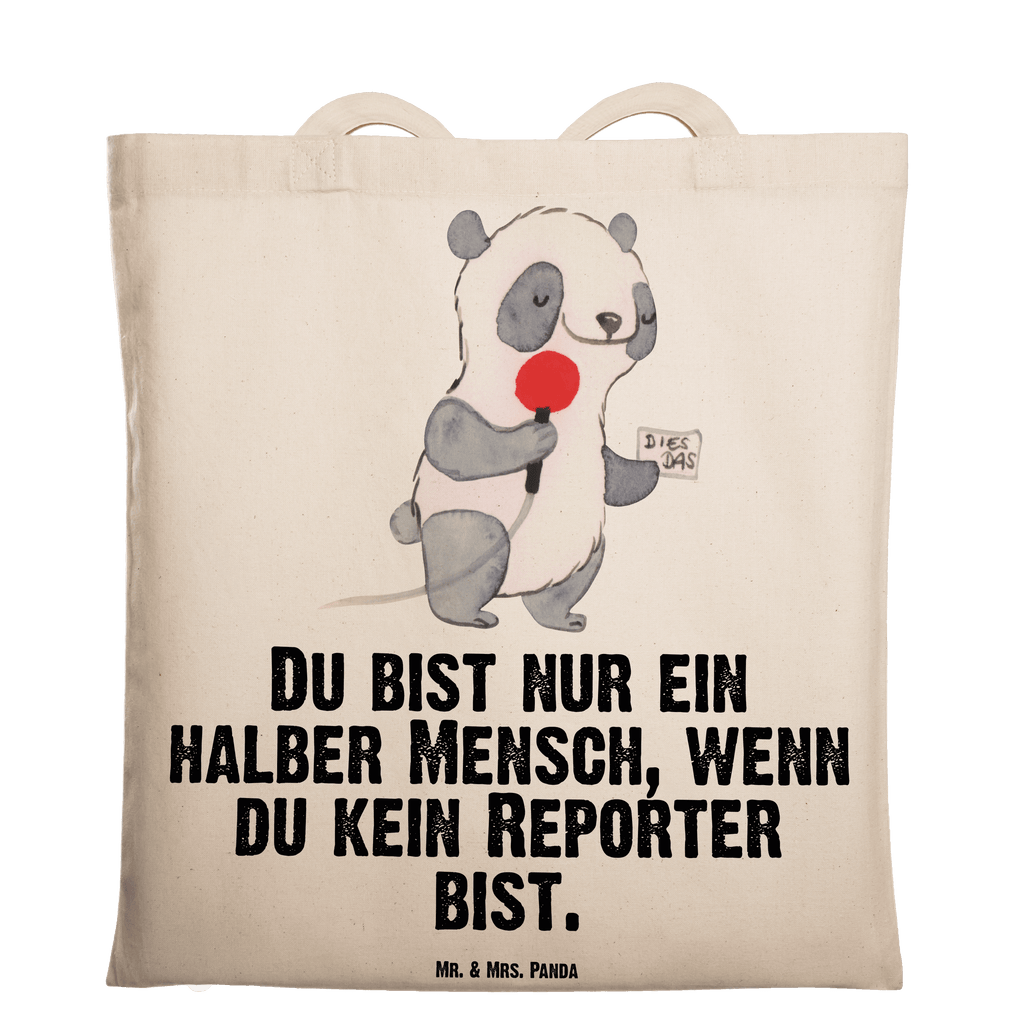 Tragetasche Reporter mit Herz Beuteltasche, Beutel, Einkaufstasche, Jutebeutel, Stoffbeutel, Tasche, Shopper, Umhängetasche, Strandtasche, Schultertasche, Stofftasche, Tragetasche, Badetasche, Jutetasche, Einkaufstüte, Laptoptasche, Beruf, Ausbildung, Jubiläum, Abschied, Rente, Kollege, Kollegin, Geschenk, Schenken, Arbeitskollege, Mitarbeiter, Firma, Danke, Dankeschön