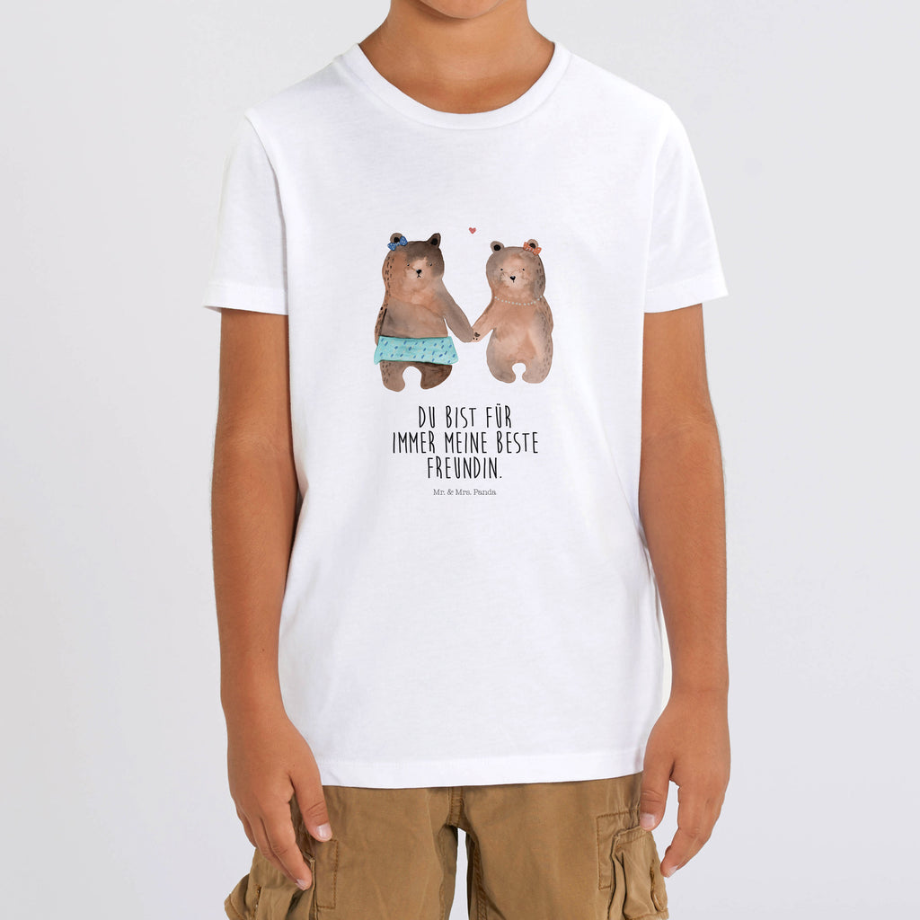 Organic Kinder T-Shirt Bär Freundin Kinder T-Shirt, Kinder T-Shirt Mädchen, Kinder T-Shirt Jungen, Bär, Teddy, Teddybär, Bär Freundin Beste Freund Liebe Liebesbeweis Verliebt Kumpel Kumpeliene