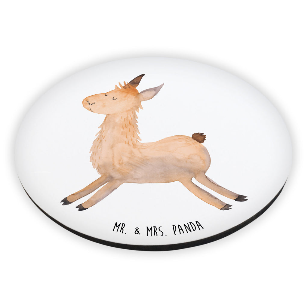 Rund Magnet Lama Springen Kühlschrankmagnet, Pinnwandmagnet, Souvenir Magnet, Motivmagnete, Dekomagnet, Whiteboard Magnet, Notiz Magnet, Kühlschrank Dekoration, Lama, Alpaka, Lamas, Lieblingstag, Happy day, fröhlich, Glück, Freundin, Liebeskummer, Neustart, guten Morgen, Start, Prüfung, Abitur