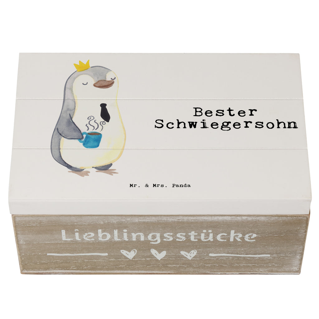 Holzkiste Pinguin Bester Schwiegersohn Holzkiste, Kiste, Schatzkiste, Truhe, Schatulle, XXL, Erinnerungsbox, Erinnerungskiste, Dekokiste, Aufbewahrungsbox, Geschenkbox, Geschenkdose, für, Dankeschön, Geschenk, Schenken, Geburtstag, Geburtstagsgeschenk, Geschenkidee, Danke, Bedanken, Mitbringsel, Freude machen, Geschenktipp, Schwiegersohn, Tochter, Ehefrau des Sohns, Frau, angeheiratet, Hochzeit, Heirat