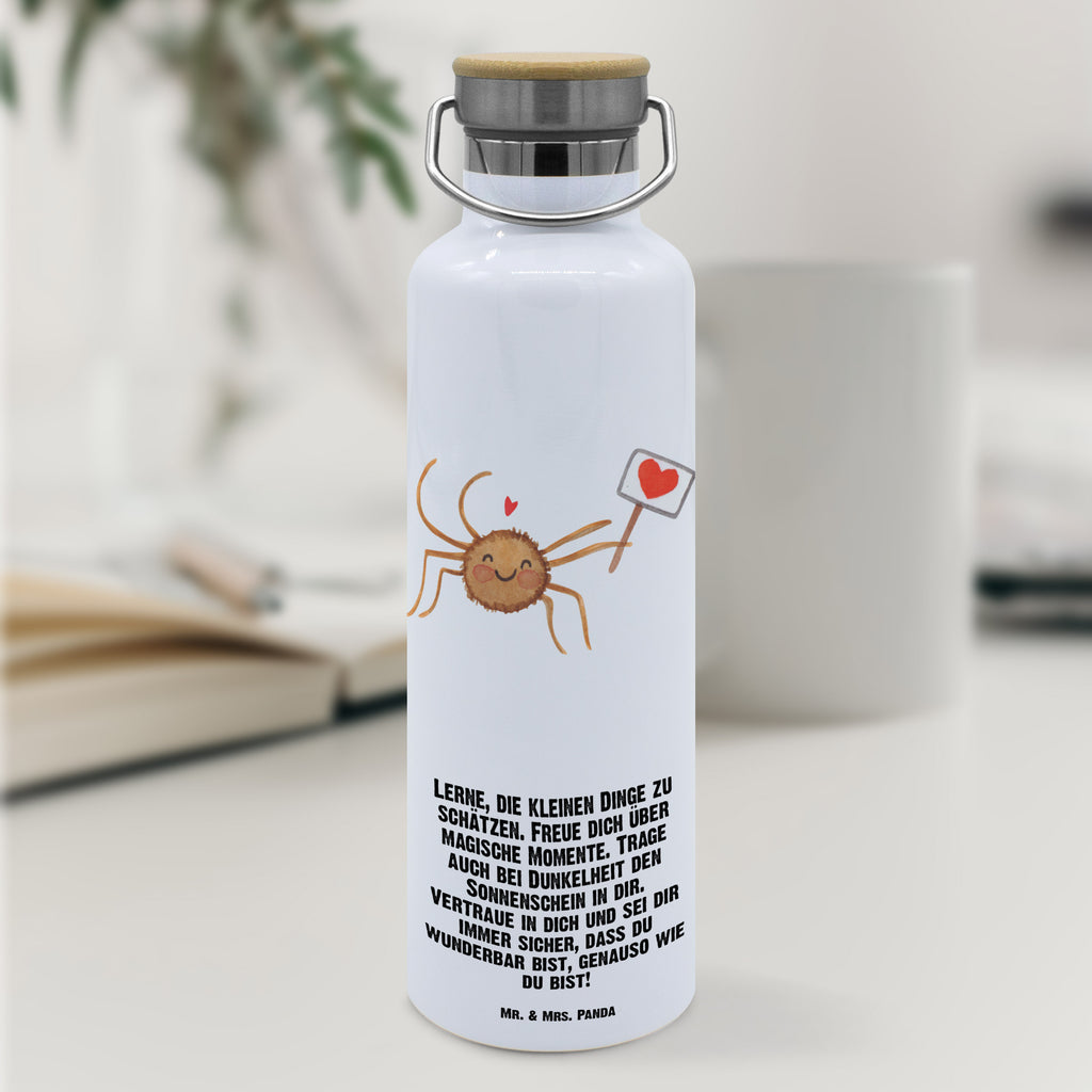 Trinkflasche Spinne Agathe Motivation Thermosflasche, Isolierflasche, Edelstahl, Trinkflasche, isoliert, Wamrhaltefunktion, Sportflasche, Flasche zum Sport, Sportlerflasche, Spinne Agathe, Spinne, Agathe, Videos, Merchandise, Motivation, Glück, Liebe, Vertrauen, Dankeschön