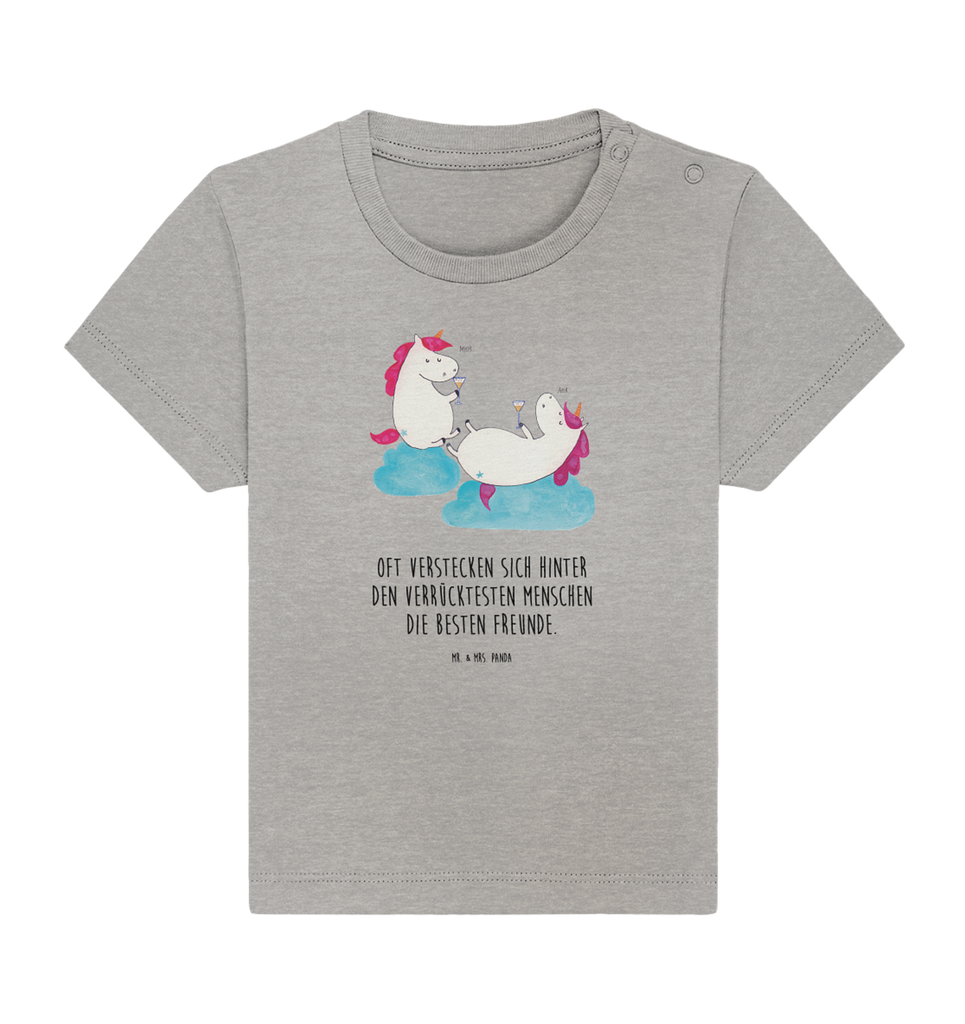 Organic Baby Shirt Einhorn Sekt Baby T-Shirt, Jungen Baby T-Shirt, Mädchen Baby T-Shirt, Shirt, Einhorn, Einhörner, Einhorn Deko, Pegasus, Unicorn, Freundinnen, Freundin, BFF, Sekt, Mädelsabend, Spaß, Party, Korken, Anstoßen, Beste