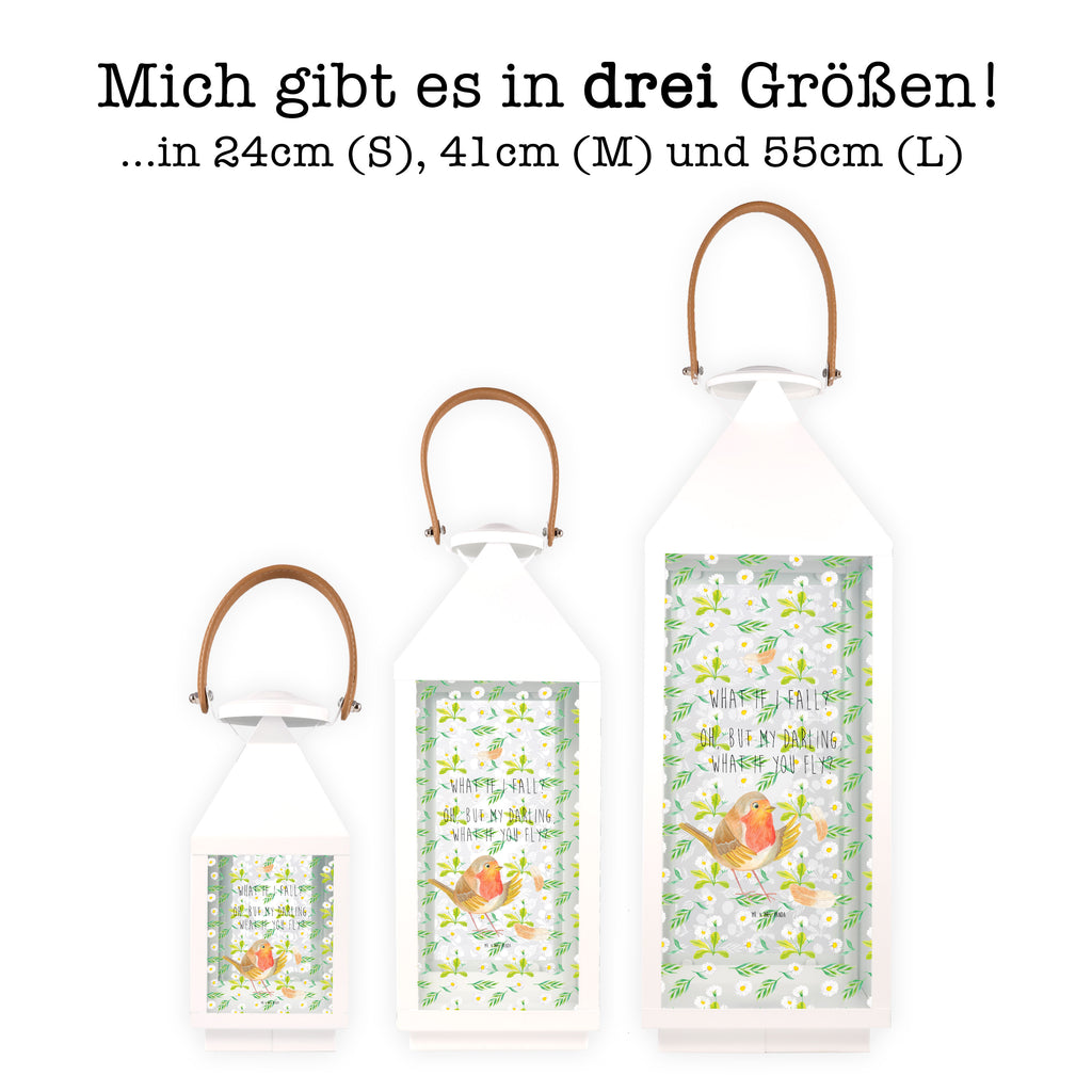 Deko Laterne Rotkehlchen Federn Gartenlampe, Gartenleuchte, Gartendekoration, Gartenlicht, Laterne kleine Laternen, XXL Laternen, Laterne groß, Tiermotive, Gute Laune, lustige Sprüche, Tiere, What if i fall, Rotkehlchen, Spruch Motivation, Spruch Mut, Vogel, Motivation Sprüche, Motivationsbilder, fliegen