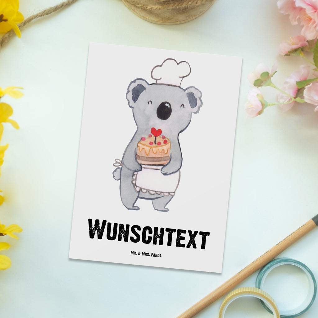 Personalisierte Postkarte Konditor mit Herz Postkarte mit Namen, Postkarte bedrucken, Postkarte mit Wunschtext, Postkarte personalisierbar, Geschenkkarte mit Namen, Grußkarte mit Namen, Karte mit Namen, Einladung mit Namen, Ansichtskarte mit Namen, Geschenkkarte mit Wunschtext, Grußkarte mit Wunschtext, Karte mit Wunschtext, Einladung mit Wunschtext, Ansichtskarte mit Wunschtext, Beruf, Ausbildung, Jubiläum, Abschied, Rente, Kollege, Kollegin, Geschenk, Schenken, Arbeitskollege, Mitarbeiter, Firma, Danke, Dankeschön, Konditor, Kuchenbäcker, Patissier, Confiseur, Bäcker