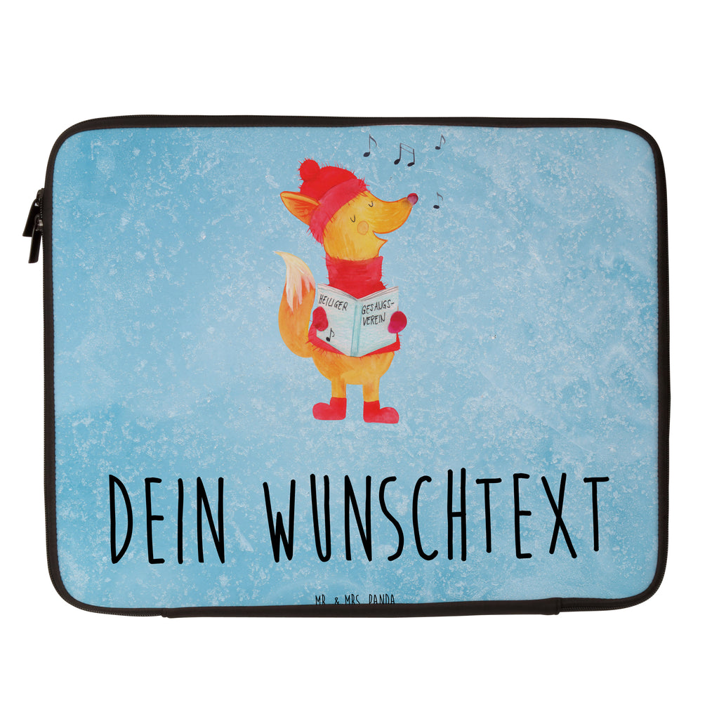 Personalisierte Notebook Tasche Fuchs Sänger Personalisierte Notebook Tasche, Personalisierte Notebooktasche, Personalisierte Computertasche, Personalisierte Notebook-Reisehülle, Personalisierte Laptop Hülle, Personalisierte Laptop Tasche, Notebook Tasche personalisiert, Notebook Tasche mit Namen, Notebook Tasche bedrucken, Winter, Weihnachten, Weihnachtsdeko, Nikolaus, Advent, Heiligabend, Wintermotiv, Fuchs, Füchse, Sänger, Geschenk Sänger, Singen, Weihnachtslieder