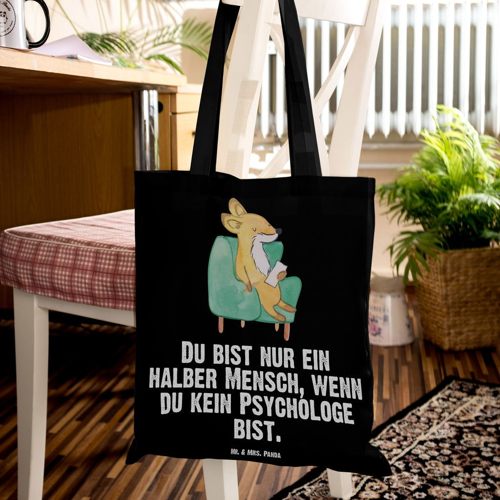 Tragetasche Psychologe mit Herz Beuteltasche, Beutel, Einkaufstasche, Jutebeutel, Stoffbeutel, Tasche, Shopper, Umhängetasche, Strandtasche, Schultertasche, Stofftasche, Tragetasche, Badetasche, Jutetasche, Einkaufstüte, Laptoptasche, Beruf, Ausbildung, Jubiläum, Abschied, Rente, Kollege, Kollegin, Geschenk, Schenken, Arbeitskollege, Mitarbeiter, Firma, Danke, Dankeschön, Psychologe, Therapeut, Studium