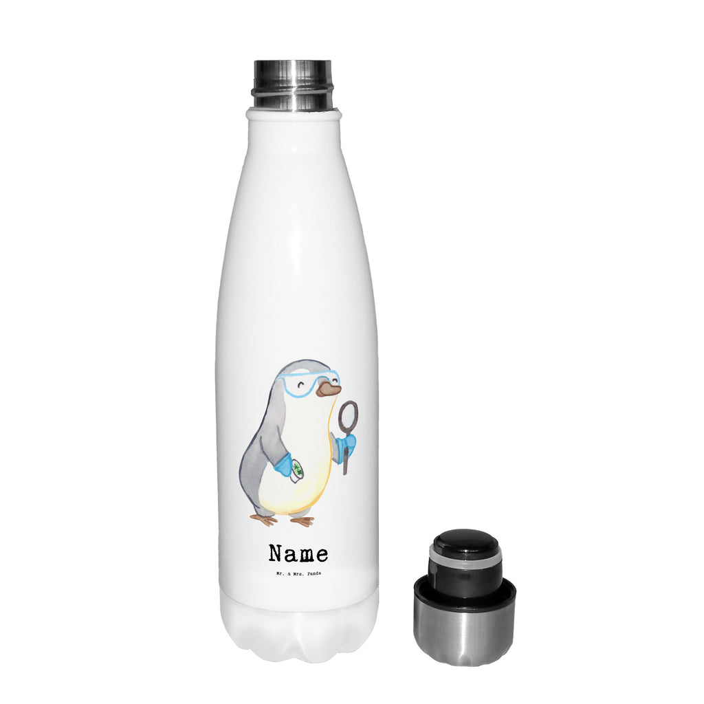 Personalisierte Thermosflasche Wissenschaftler mit Herz Personalisierte Isolierflasche, Personalisierte Thermoflasche, Personalisierte Trinkflasche, Trinkflasche Mit Namen, Wunschname, Bedrucken, Namensflasche, Beruf, Ausbildung, Jubiläum, Abschied, Rente, Kollege, Kollegin, Geschenk, Schenken, Arbeitskollege, Mitarbeiter, Firma, Danke, Dankeschön, Wissenschaftler, Forscher, Akademiker, Universität, Forschungseinrichtung