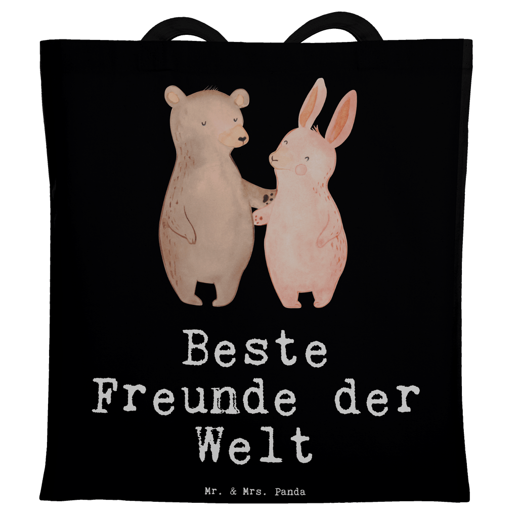 Tragetasche Hase Beste Freunde der Welt Beuteltasche, Beutel, Einkaufstasche, Jutebeutel, Stoffbeutel, Tasche, Shopper, Umhängetasche, Strandtasche, Schultertasche, Stofftasche, Tragetasche, Badetasche, Jutetasche, Einkaufstüte, Laptoptasche, für, Dankeschön, Geschenk, Schenken, Geburtstag, Geburtstagsgeschenk, Geschenkidee, Danke, Bedanken, Mitbringsel, Freude machen, Geschenktipp, Freunde, best friends, Freundschaft, Freundin, Freund, Clique, Kumpel, bae, bff