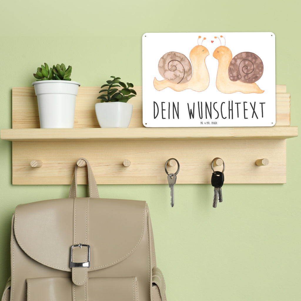 Personalisiertes Blechschild Schnecken Liebe Blechschild, Metallschild, Geschenk Schild, Schild, Magnet-Metall-Schild, Deko Schild, Wandschild, Wand-Dekoration, Türschild, Liebe, Partner, Freund, Freundin, Ehemann, Ehefrau, Heiraten, Verlobung, Heiratsantrag, Liebesgeschenk, Jahrestag, Hocheitstag