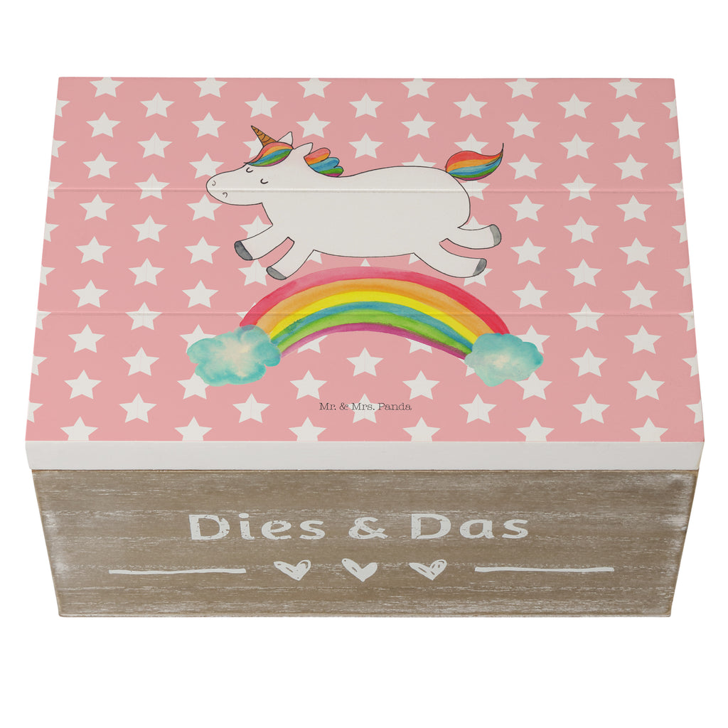 Holzkiste Einhorn Regenbogen Holzkiste, Kiste, Schatzkiste, Truhe, Schatulle, XXL, Erinnerungsbox, Erinnerungskiste, Dekokiste, Aufbewahrungsbox, Geschenkbox, Geschenkdose, Einhorn, Einhörner, Einhorn Deko, Pegasus, Unicorn, Regenbogen, Glitzer, Einhornpower, Erwachsenwerden, Einhornautobahn