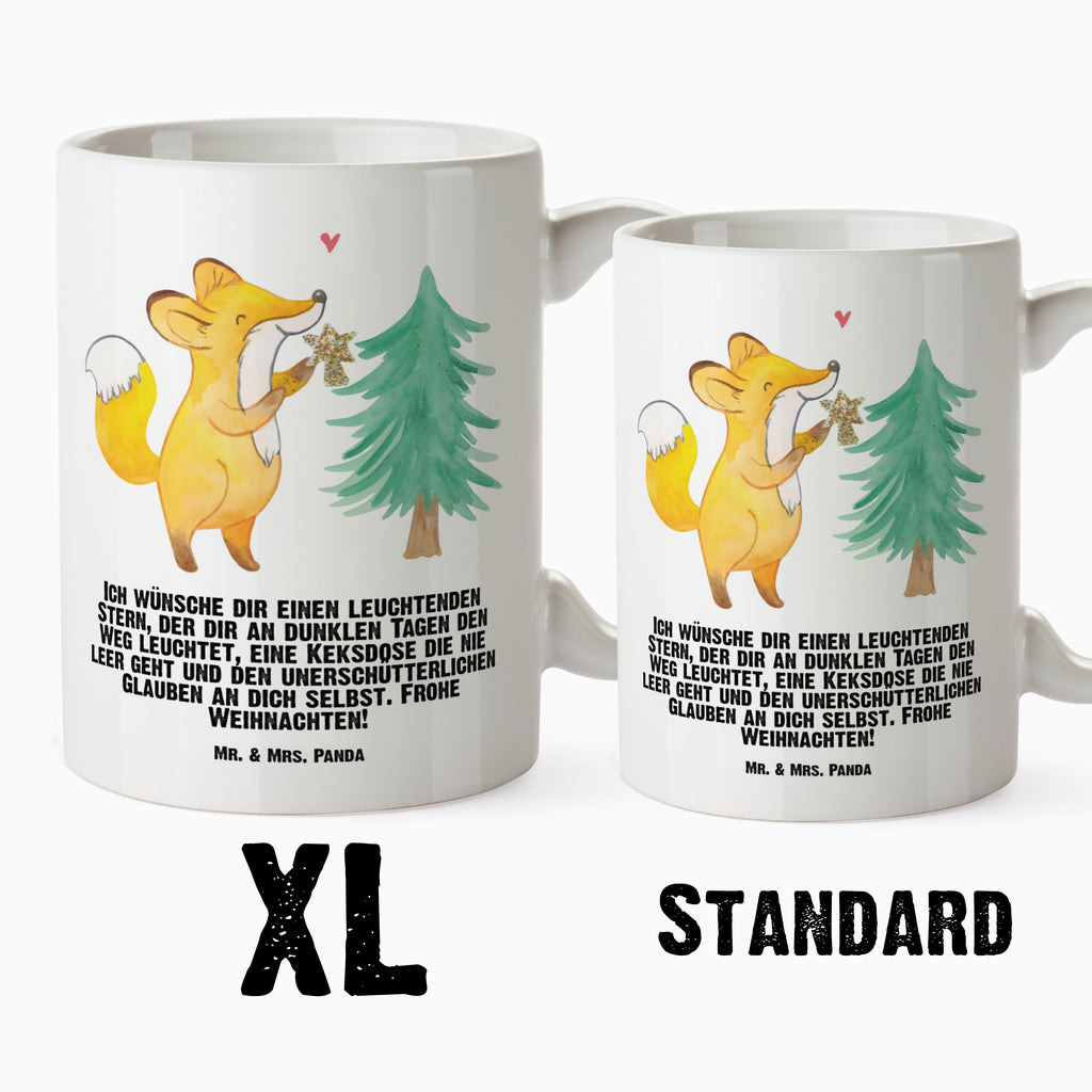 XL Tasse Fuchs  Weihnachtsbaum XL Tasse, Große Tasse, Grosse Kaffeetasse, XL Becher, XL Teetasse, spülmaschinenfest, Jumbo Tasse, Groß, Winter, Weihnachten, Weihnachtsdeko, Nikolaus, Advent, Heiligabend, Wintermotiv, Weihnachtsmann, Weihnachtstage, Fuchs, Schlittschuh, Weihnachtszeit, Weihnachtsdekoration