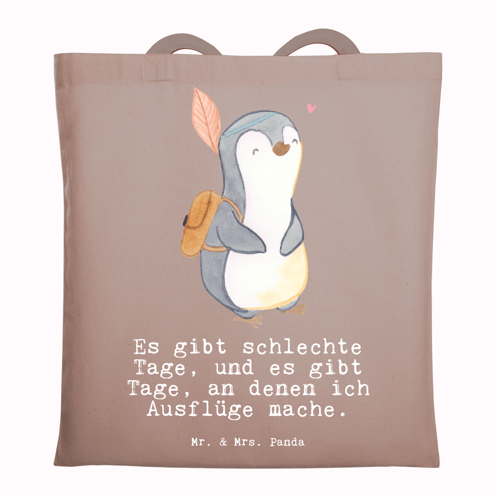 Tragetasche Pinguin Ausflug Beuteltasche, Beutel, Einkaufstasche, Jutebeutel, Stoffbeutel, Tasche, Shopper, Umhängetasche, Strandtasche, Schultertasche, Stofftasche, Tragetasche, Badetasche, Jutetasche, Einkaufstüte, Laptoptasche, Geschenk, Sport, Sportart, Hobby, Schenken, Danke, Dankeschön, Auszeichnung, Gewinn, Sportler, Ausflüge machen, reisen, Ausflug, Ausflugsziele