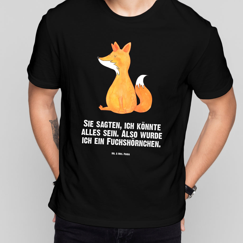 T-Shirt Standard Fuchshörnchen Wunsch T-Shirt, Shirt, Tshirt, Lustiges T-Shirt, T-Shirt mit Spruch, Party, Junggesellenabschied, Jubiläum, Geburstag, Herrn, Damen, Männer, Frauen, Schlafshirt, Nachthemd, Sprüche, Einhorn, Einhörner, Einhorn Deko, Pegasus, Unicorn, Fuchs, Unicorns, Fuchshörnchen, Fuchshorn, Foxycorn, Füchse