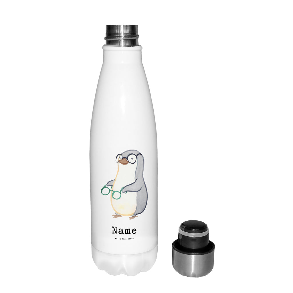 Personalisierte Thermosflasche Augenoptiker mit Herz Personalisierte Isolierflasche, Personalisierte Thermoflasche, Personalisierte Trinkflasche, Trinkflasche Mit Namen, Wunschname, Bedrucken, Namensflasche, Beruf, Ausbildung, Jubiläum, Abschied, Rente, Kollege, Kollegin, Geschenk, Schenken, Arbeitskollege, Mitarbeiter, Firma, Danke, Dankeschön, Augenoptiker, Optiker, Augenarzt, Optometrist, Brillenverkäufer, Brillengeschäft, Eröffnung