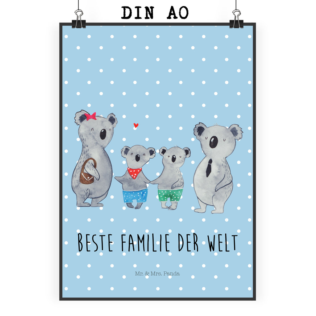 Poster Koala Familie zwei Poster, Wandposter, Bild, Wanddeko, Küchenposter, Kinderposter, Wanddeko Bild, Raumdekoration, Wanddekoration, Handgemaltes Poster, Mr. & Mrs. Panda Poster, Designposter, Kunstdruck, Posterdruck, Familie, Vatertag, Muttertag, Bruder, Schwester, Mama, Papa, Oma, Opa, Koala, Koalabär, beste Familie, Familienzeit, Familienleben, Koalafamilie, Lieblingsfamilie