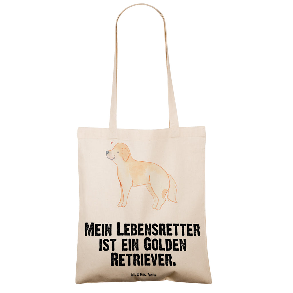 Tragetasche Golden Retriever Lebensretter Beuteltasche, Beutel, Einkaufstasche, Jutebeutel, Stoffbeutel, Hund, Hunderasse, Rassehund, Hundebesitzer, Geschenk, Tierfreund, Schenken, Welpe, Golden Retriever, Goldie Hund