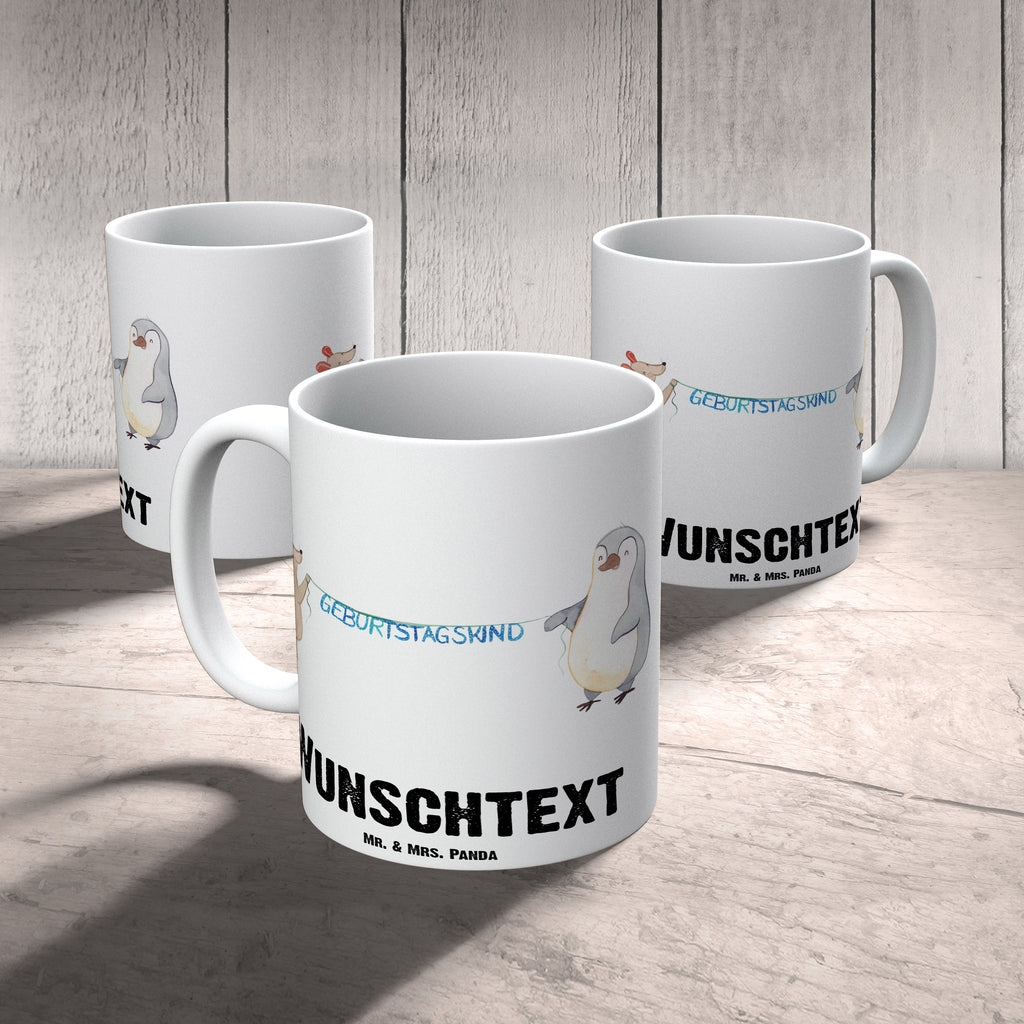 Personalisierte Tasse Maus Pinguin Geburtstag Personalisierte Tasse, Namenstasse, Wunschname, Personalisiert, Tasse, Namen, Drucken, Tasse mit Namen, Geburtstag, Geburtstagsgeschenk, Geschenk, Maus, Pinguin, Geburtstage, Happy Birthday, Geburtstagsfeier