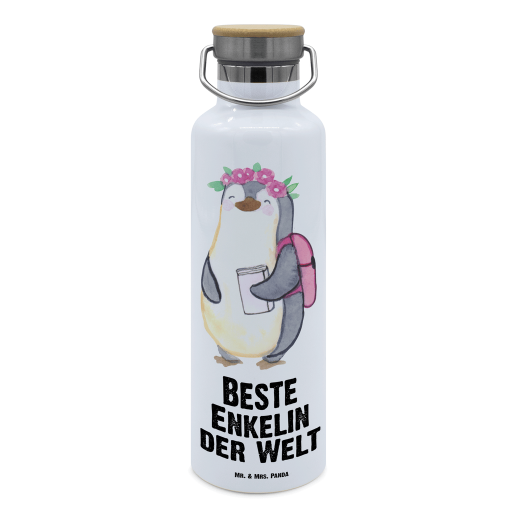 Trinkflasche Pinguin Beste Enkelin der Welt Thermosflasche, Isolierflasche, Edelstahl, Trinkflasche, isoliert, Wamrhaltefunktion, Sportflasche, Flasche zum Sport, Sportlerflasche, für, Dankeschön, Geschenk, Schenken, Geburtstag, Geburtstagsgeschenk, Geschenkidee, Danke, Bedanken, Mitbringsel, Freude machen, Geschenktipp, Enkelin, Enkelkind, Enkeltochter, Oma, Opa, Kind von Tochter, Kind von Sohn, Großtochter, Taufe