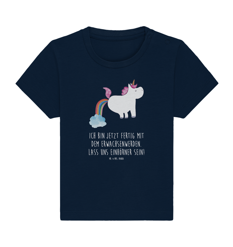 Organic Baby Shirt Einhorn Pupsen Baby T-Shirt, Jungen Baby T-Shirt, Mädchen Baby T-Shirt, Shirt, Einhorn, Einhörner, Einhorn Deko, Pegasus, Unicorn, Pups, Regenbogen, Glitzer, Einhornpower, Erwachsenwerden, Spaß, lustig, Freundin