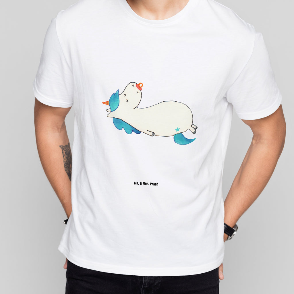 T-Shirt Standard Einhorn Schnullie T-Shirt, Shirt, Tshirt, Lustiges T-Shirt, T-Shirt mit Spruch, Party, Junggesellenabschied, Jubiläum, Geburstag, Herrn, Damen, Männer, Frauen, Schlafshirt, Nachthemd, Sprüche, Einhorn, Einhörner, Einhorn Deko, Pegasus, Unicorn, Baby, Kleinkind, Geburt, Geburtstag, Säugling, Schnuller, Geschenk Geburt, Mutter, Mama