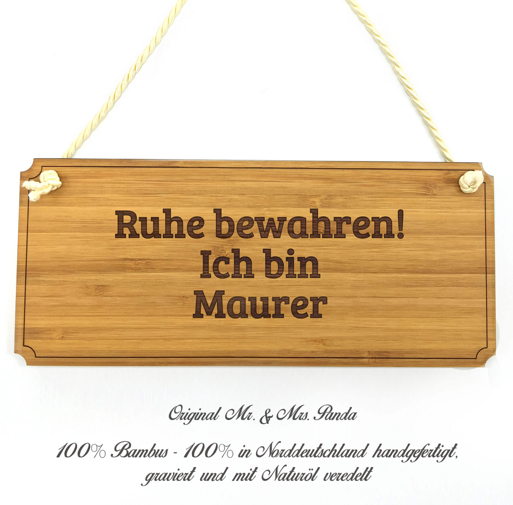 Türschild Classic Schild Maurer Dekoschild, Schild, Wanddeko, Werbeschild, Holzschild, Reklameschild, Türschild, Küchenschild, Wandschild, Holztafel, Motivschild, Spruchschild, Landhaus, Shabby, graviert