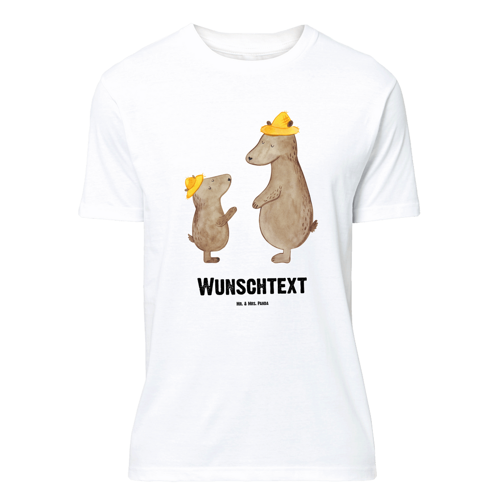 Personalisiertes T-Shirt Bären mit Hut T-Shirt, Shirt, Tshirt, Lustiges T-Shirt, T-Shirt mit Spruch, Party, Junggesellenabschied, Jubiläum, Geburstag, Herrn, Damen, Männer, Frauen, Schlafshirt, Nachthemd, Sprüche, Familie, Vatertag, Muttertag, Bruder, Schwester, Mama, Papa, Oma, Opa, Bär, Bären, Vater, Papi, Paps, Dad, Daddy, Lieblingsmensch, Sohn, Söhne, Kind, Kinder, Vater-Sohn, Family, Vorbild