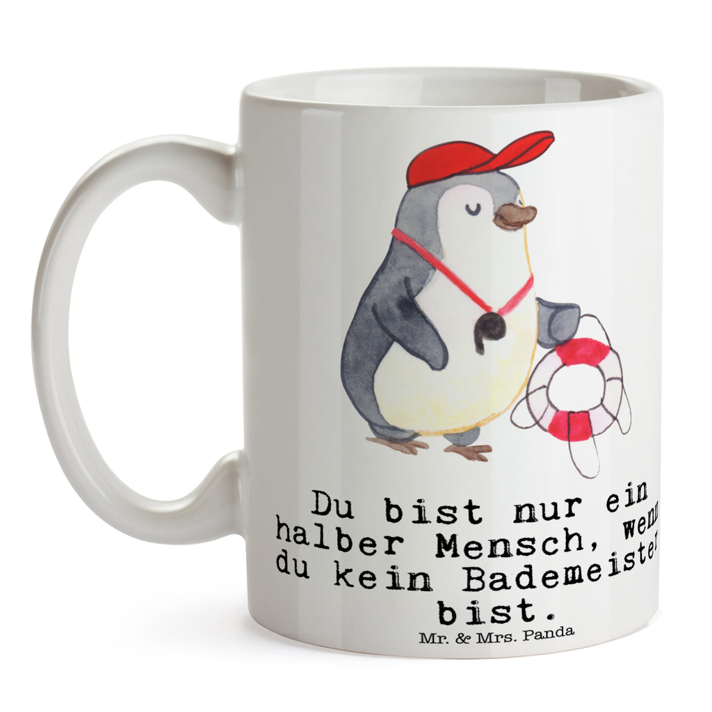 Tasse Bademeister mit Herz Tasse, Kaffeetasse, Teetasse, Becher, Kaffeebecher, Teebecher, Keramiktasse, Porzellantasse, Büro Tasse, Geschenk Tasse, Tasse Sprüche, Tasse Motive, Kaffeetassen, Tasse bedrucken, Designer Tasse, Cappuccino Tassen, Schöne Teetassen, Beruf, Ausbildung, Jubiläum, Abschied, Rente, Kollege, Kollegin, Geschenk, Schenken, Arbeitskollege, Mitarbeiter, Firma, Danke, Dankeschön, Bademeister, Rettungsschwimmer, Schwimmmeister, Schwimmbad, Freibad, Badeanstalt, Schwimmverein, Schwimmschule