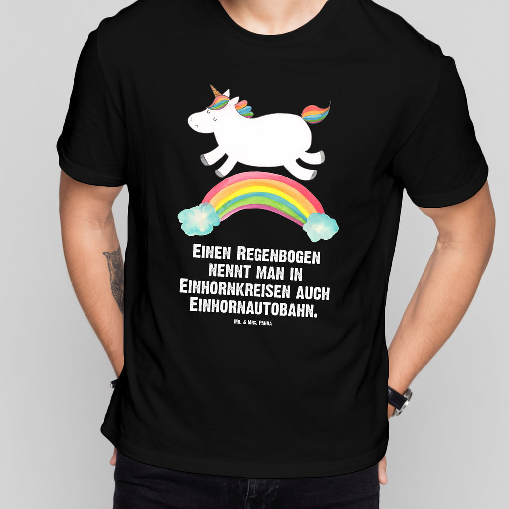 T-Shirt Standard Einhorn Regenbogen T-Shirt, Shirt, Tshirt, Lustiges T-Shirt, T-Shirt mit Spruch, Party, Junggesellenabschied, Jubiläum, Geburstag, Herrn, Damen, Männer, Frauen, Schlafshirt, Nachthemd, Sprüche, Einhorn, Einhörner, Einhorn Deko, Pegasus, Unicorn, Regenbogen, Glitzer, Einhornpower, Erwachsenwerden, Einhornautobahn