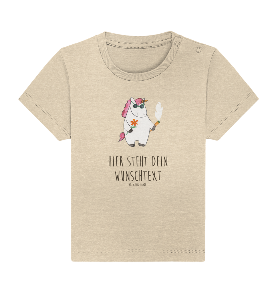 Personalisiertes Baby Shirt Einhorn Woodstock Personalisiertes Baby T-Shirt, Personalisiertes Jungen Baby T-Shirt, Personalisiertes Mädchen Baby T-Shirt, Personalisiertes Shirt, Einhorn, Einhörner, Einhorn Deko, Pegasus, Unicorn, Kiffen, Joint, Zigarette, Alkohol, Party, Spaß. lustig, witzig, Woodstock