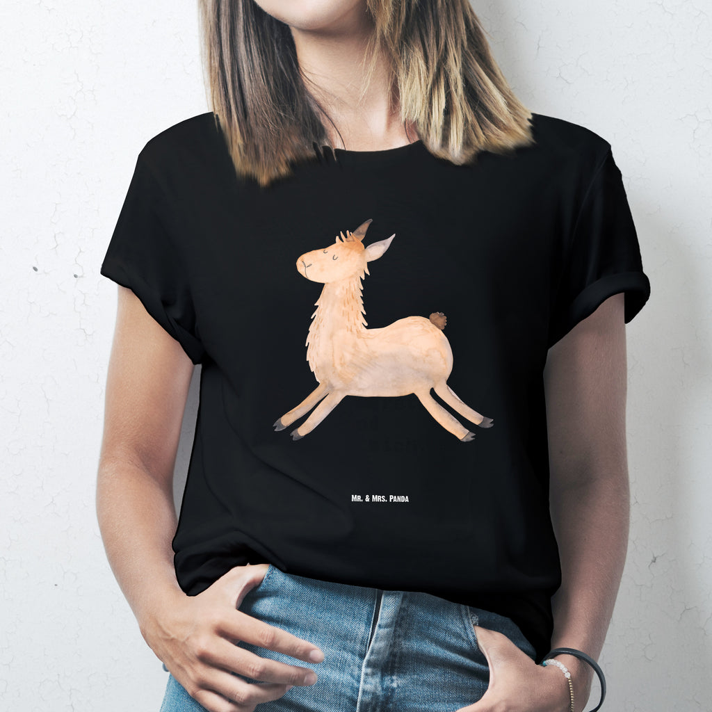 T-Shirt Standard Lama Springen T-Shirt, Shirt, Tshirt, Lustiges T-Shirt, T-Shirt mit Spruch, Party, Junggesellenabschied, Jubiläum, Geburstag, Herrn, Damen, Männer, Frauen, Schlafshirt, Nachthemd, Sprüche, Lama, Alpaka, Lamas, Lieblingstag, Happy day, fröhlich, Glück, Freundin, Liebeskummer, Neustart, guten Morgen, Start, Prüfung, Abitur