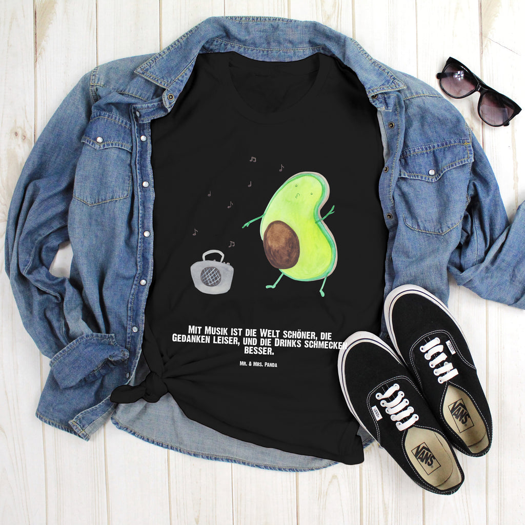 Personalisiertes T-Shirt Avocado tanzt T-Shirt Personalisiert, T-Shirt mit Namen, T-Shirt mit Aufruck, Männer, Frauen, Wunschtext, Bedrucken, Avocado, Veggie, Vegan, Gesund