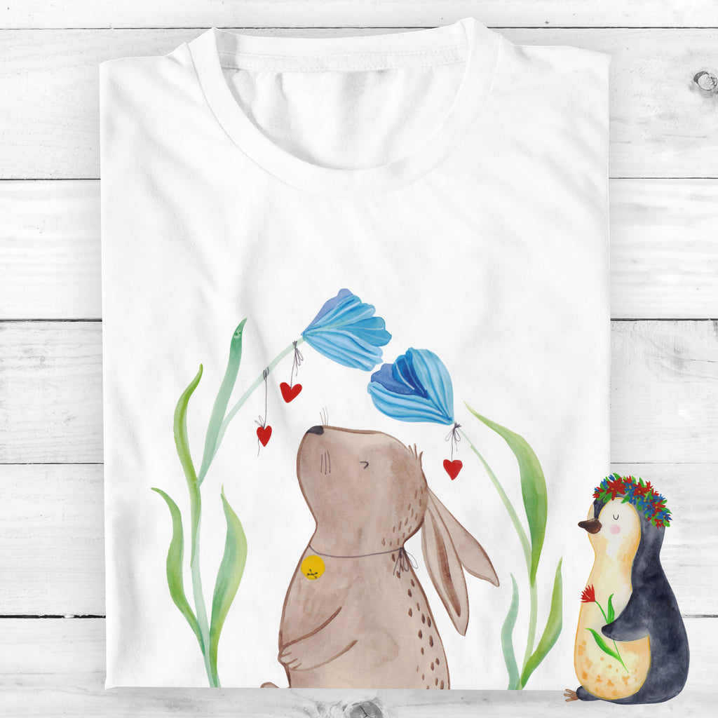 T-Shirt Standard Hase Blume T-Shirt, Shirt, Tshirt, Lustiges T-Shirt, T-Shirt mit Spruch, Party, Junggesellenabschied, Jubiläum, Geburstag, Herrn, Damen, Männer, Frauen, Schlafshirt, Nachthemd, Sprüche, Ostern, Osterhase, Ostergeschenke, Osternest, Osterdeko, Geschenke zu Ostern, Ostern Geschenk, Ostergeschenke Kinder, Ostern Kinder, Hase, Kaninchen, Kind, Taufe, Taufgeschenk, Geburt, Schwangerschaft, erstes Kind, Kindergeburtstag, Geburtstag, Hoffnung, Träume