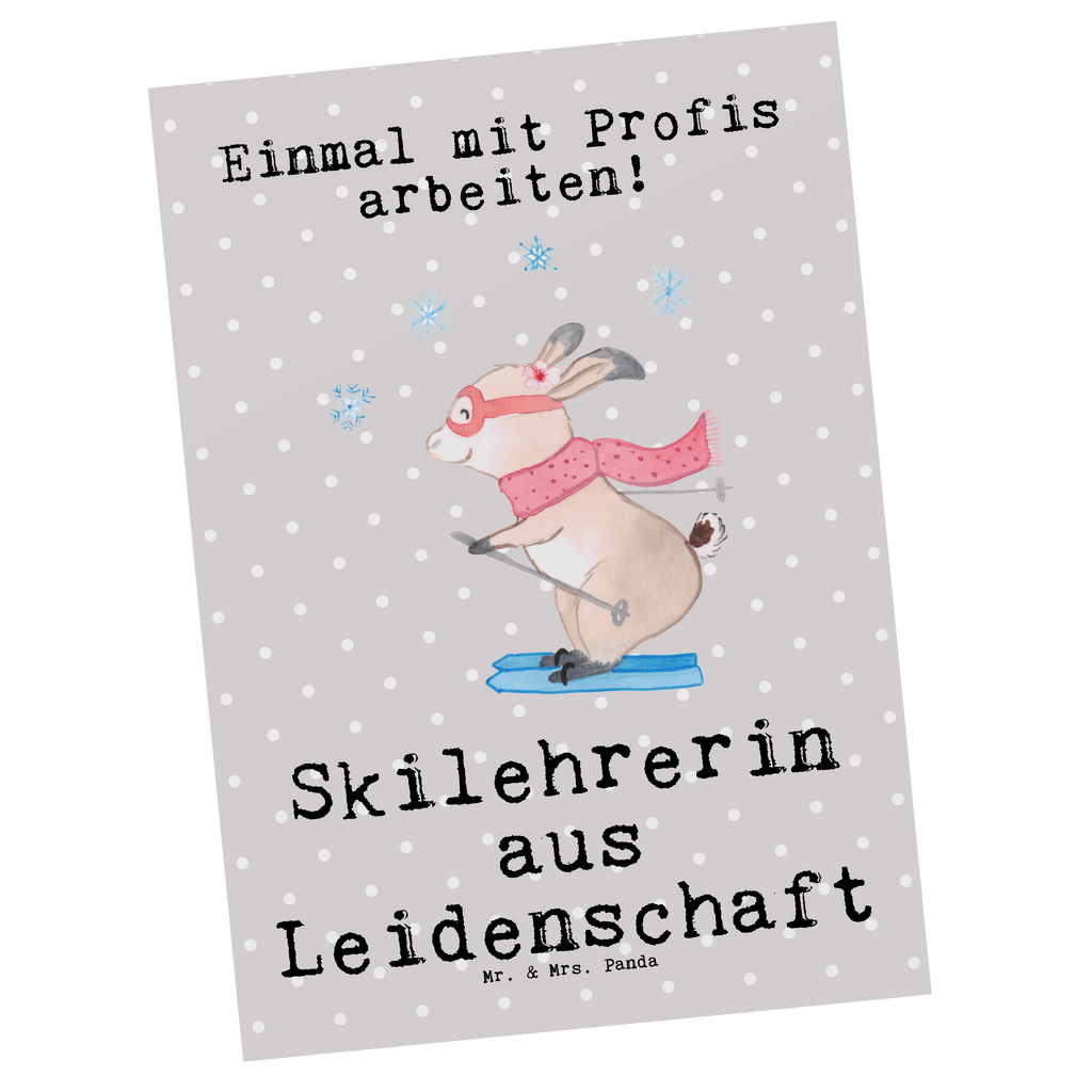 Postkarte Skilehrerin aus Leidenschaft Postkarte, Karte, Geschenkkarte, Grußkarte, Einladung, Ansichtskarte, Geburtstagskarte, Einladungskarte, Dankeskarte, Ansichtskarten, Einladung Geburtstag, Einladungskarten Geburtstag, Beruf, Ausbildung, Jubiläum, Abschied, Rente, Kollege, Kollegin, Geschenk, Schenken, Arbeitskollege, Mitarbeiter, Firma, Danke, Dankeschön