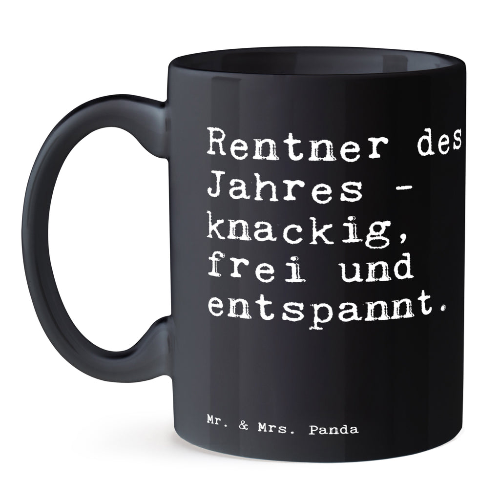 Tasse Sprüche und Zitate Rentner des Jahres - knackig, frei und entspannt. Tasse, Kaffeetasse, Teetasse, Becher, Kaffeebecher, Teebecher, Keramiktasse, Porzellantasse, Büro Tasse, Geschenk Tasse, Tasse Sprüche, Tasse Motive, Kaffeetassen, Tasse bedrucken, Designer Tasse, Cappuccino Tassen, Schöne Teetassen, Spruch, Sprüche, lustige Sprüche, Weisheiten, Zitate, Spruch Geschenke, Spruch Sprüche Weisheiten Zitate Lustig Weisheit Worte