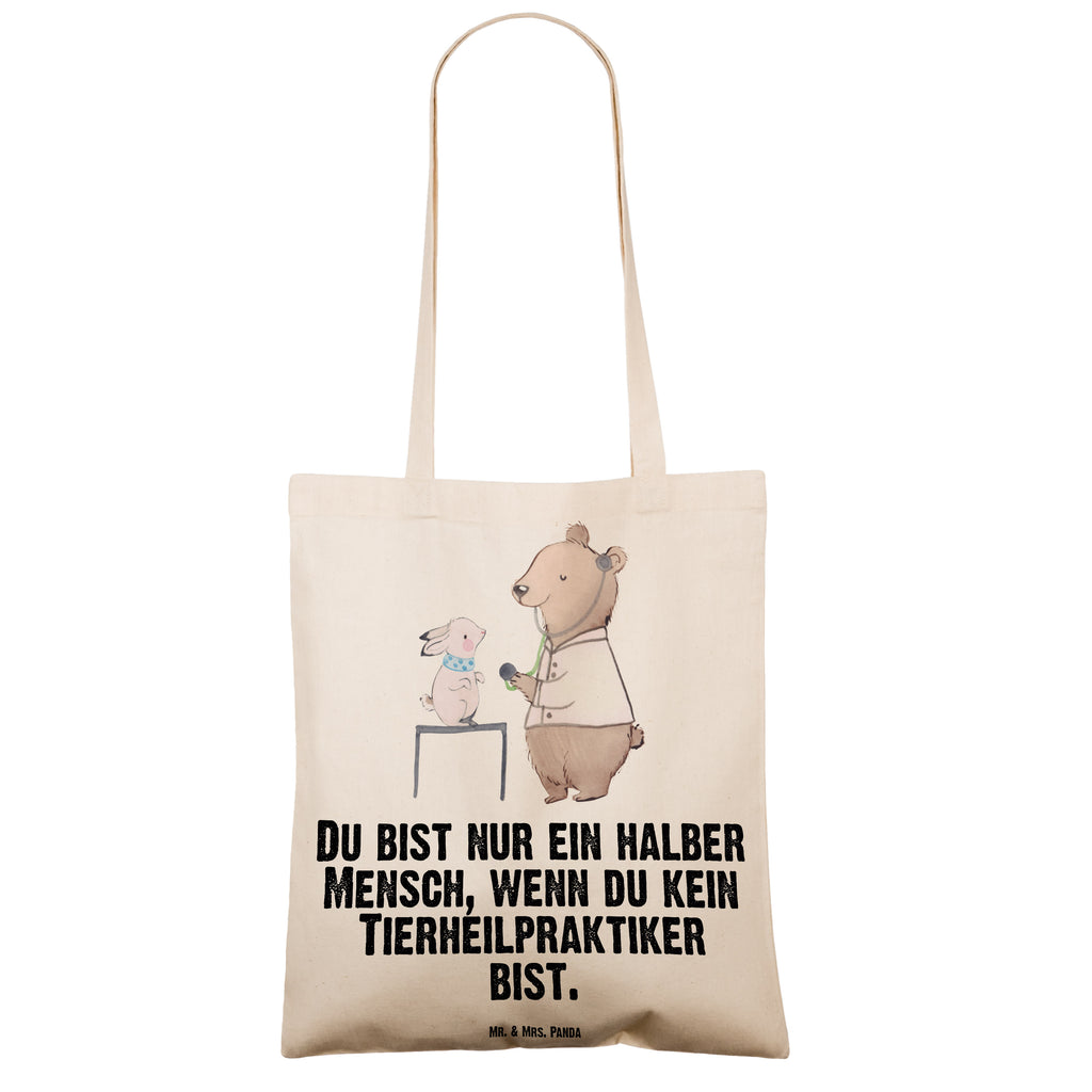 Tragetasche Tierheilpraktiker mit Herz Beuteltasche, Beutel, Einkaufstasche, Jutebeutel, Stoffbeutel, Tasche, Shopper, Umhängetasche, Strandtasche, Schultertasche, Stofftasche, Tragetasche, Badetasche, Jutetasche, Einkaufstüte, Laptoptasche, Beruf, Ausbildung, Jubiläum, Abschied, Rente, Kollege, Kollegin, Geschenk, Schenken, Arbeitskollege, Mitarbeiter, Firma, Danke, Dankeschön