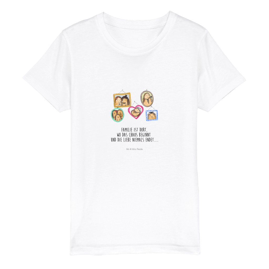 Organic Kinder T-Shirt Igel Familie Kinder T-Shirt, Kinder T-Shirt Mädchen, Kinder T-Shirt Jungen, Familie, Vatertag, Muttertag, Bruder, Schwester, Mama, Papa, Oma, Opa, Liebe, Igel, Bilder, Zusammenhalt, Glück