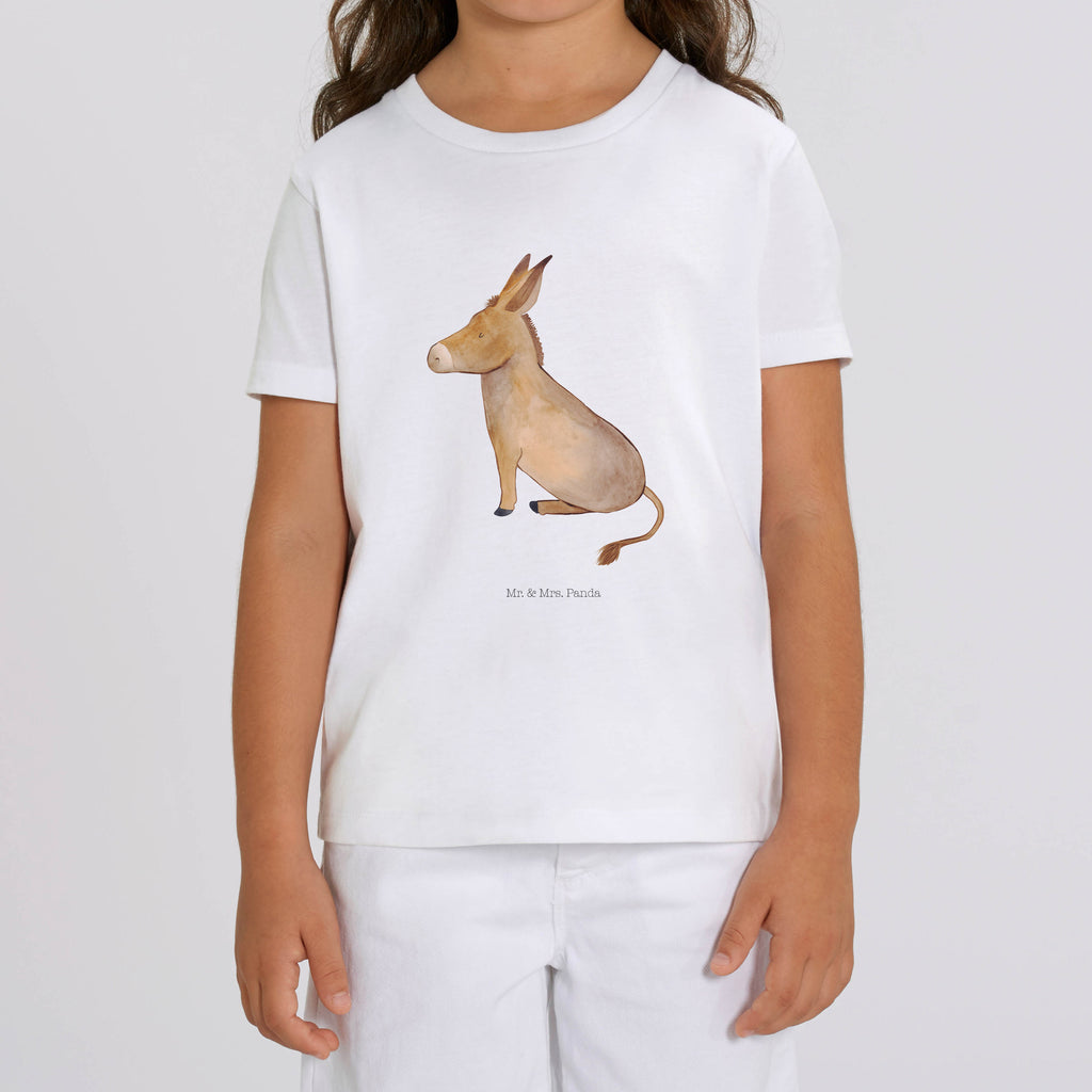 Organic Kinder T-Shirt Esel Kinder T-Shirt, Kinder T-Shirt Mädchen, Kinder T-Shirt Jungen, Tiermotive, Gute Laune, lustige Sprüche, Tiere, Esel, Weisheit, Lebensmut, Lebensglück, Ziel, Lebensziel, Mut, erfolg, tapferkeit, positive gedanken, zuversicht