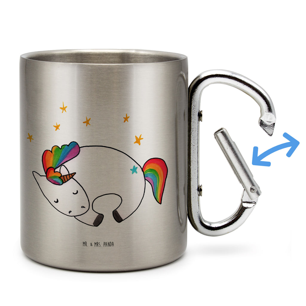 Edelstahlbecher Einhorn Nacht Edelstahltasse, Karabiner, Edelstahlbecher, Outdoor, Camping, Tasse, Becher, Einhorn, Einhörner, Einhorn Deko, Pegasus, Unicorn, Träume, Traum, unicorn, Realität, Menschen, Geschenk, Ruhe, Freundin