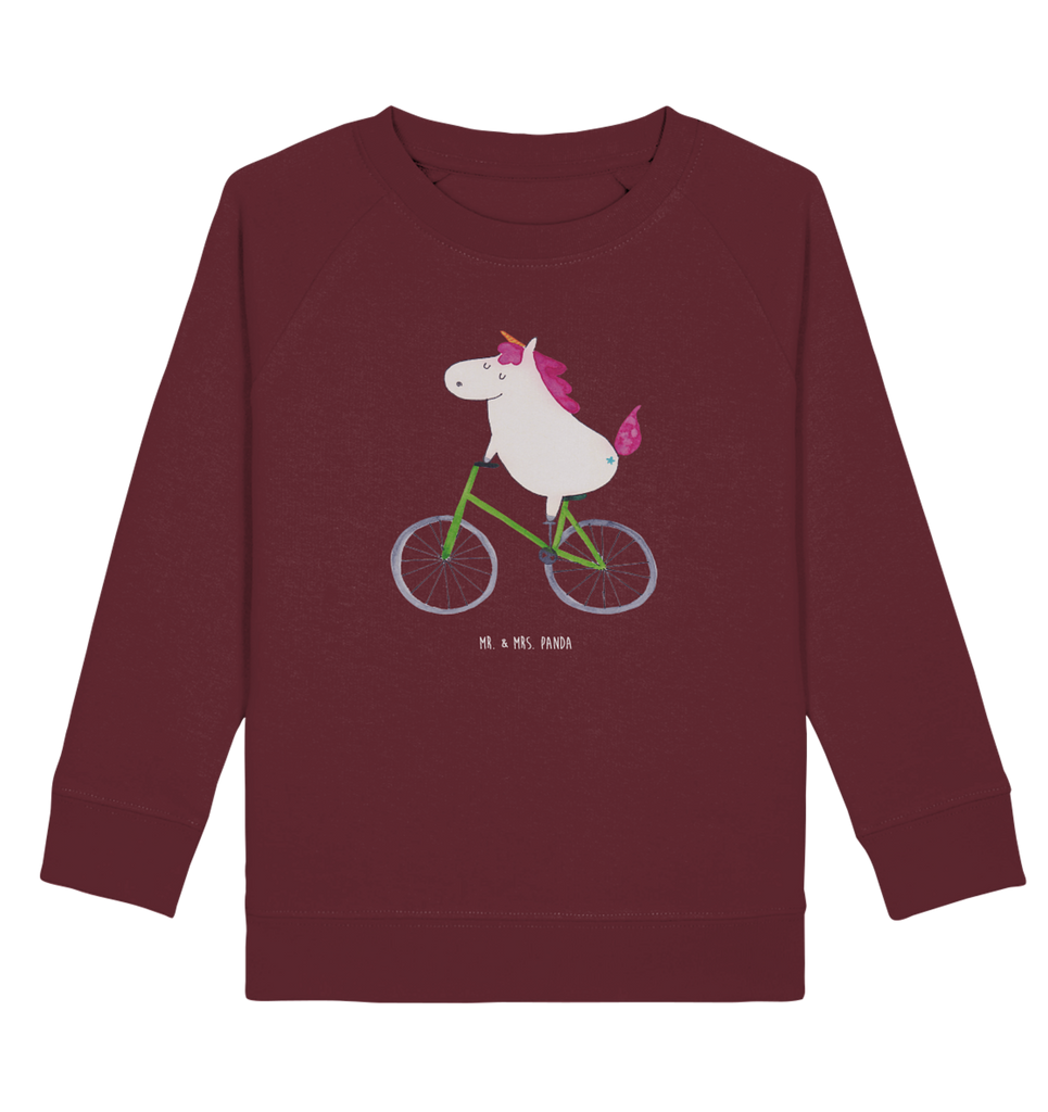 Organic Kinder Pullover Einhorn Radfahrer Kinder Pullover, Kinder Sweatshirt, Jungen, Mädchen, Einhorn, Einhörner, Einhorn Deko, Pegasus, Unicorn, Radfahren, Radfahrer, Rad, Bike, Feenstaub, Konfetti, Luxusproblem, Kummer, Liebeskummer