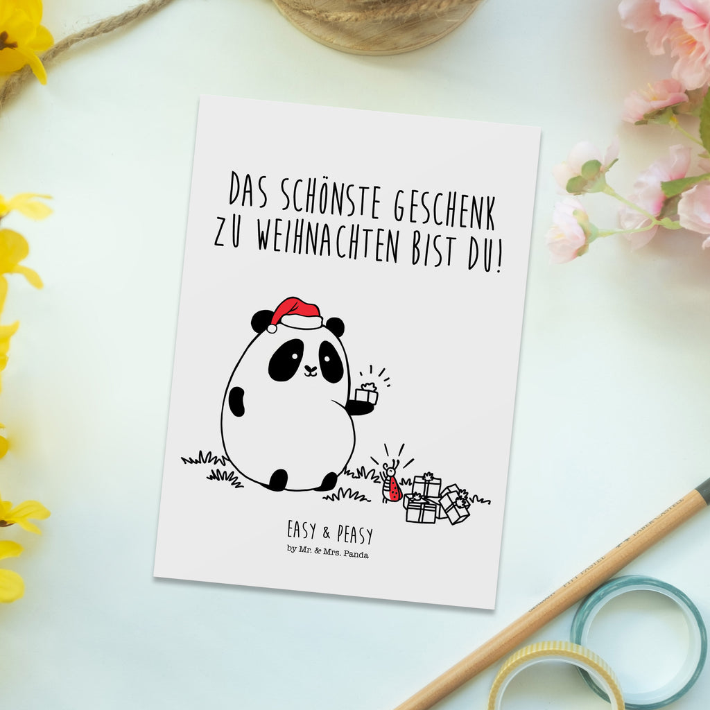 Postkarte Easy & Peasy Weihnachtsgeschenk Postkarte, Karte, Geschenkkarte, Grußkarte, Einladung, Ansichtskarte, Geburtstagskarte, Einladungskarte, Dankeskarte, Ansichtskarten, Einladung Geburtstag, Einladungskarten Geburtstag