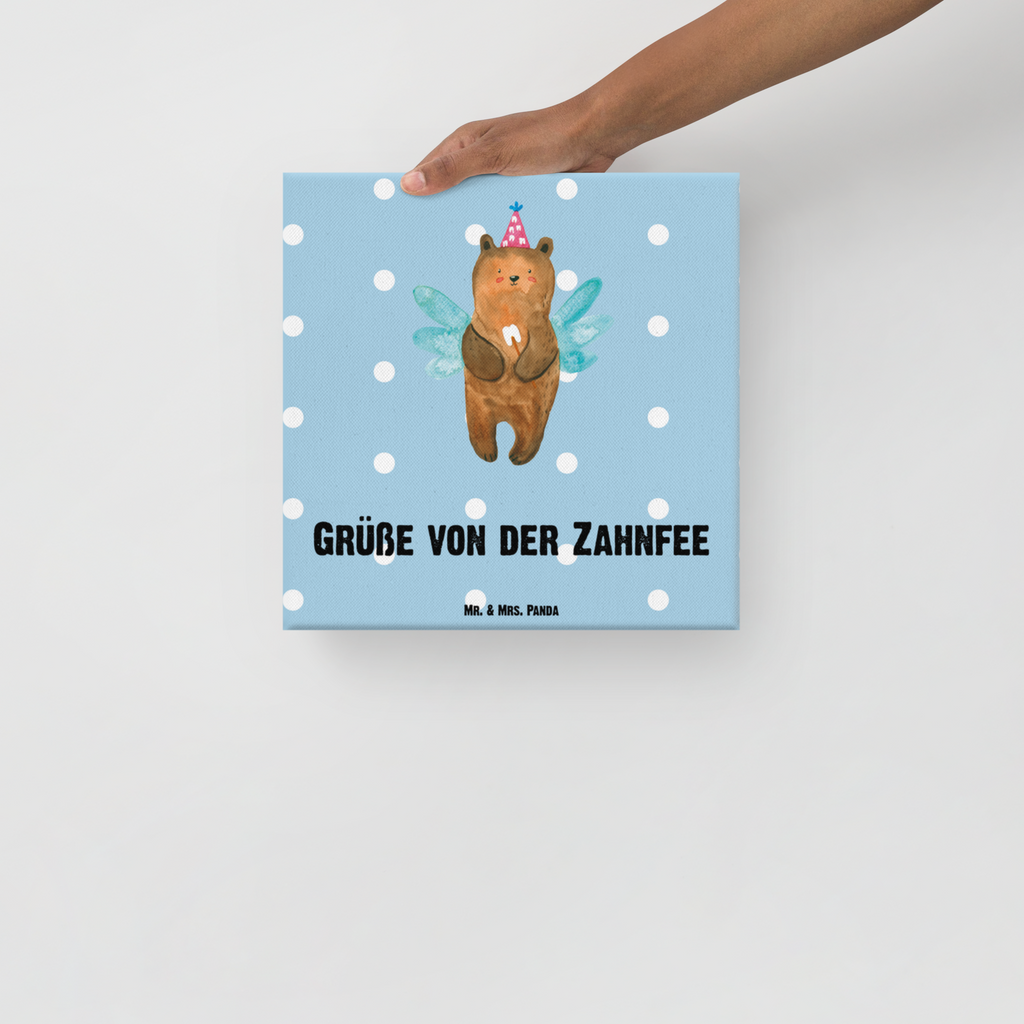 Leinwand Bild Bär Zahnfee Leinwand, Bild, Kunstdruck, Wanddeko, Dekoration, Bär, Teddy, Teddybär, Zahnfee, Fee, Milchzahn, Erster Zahn