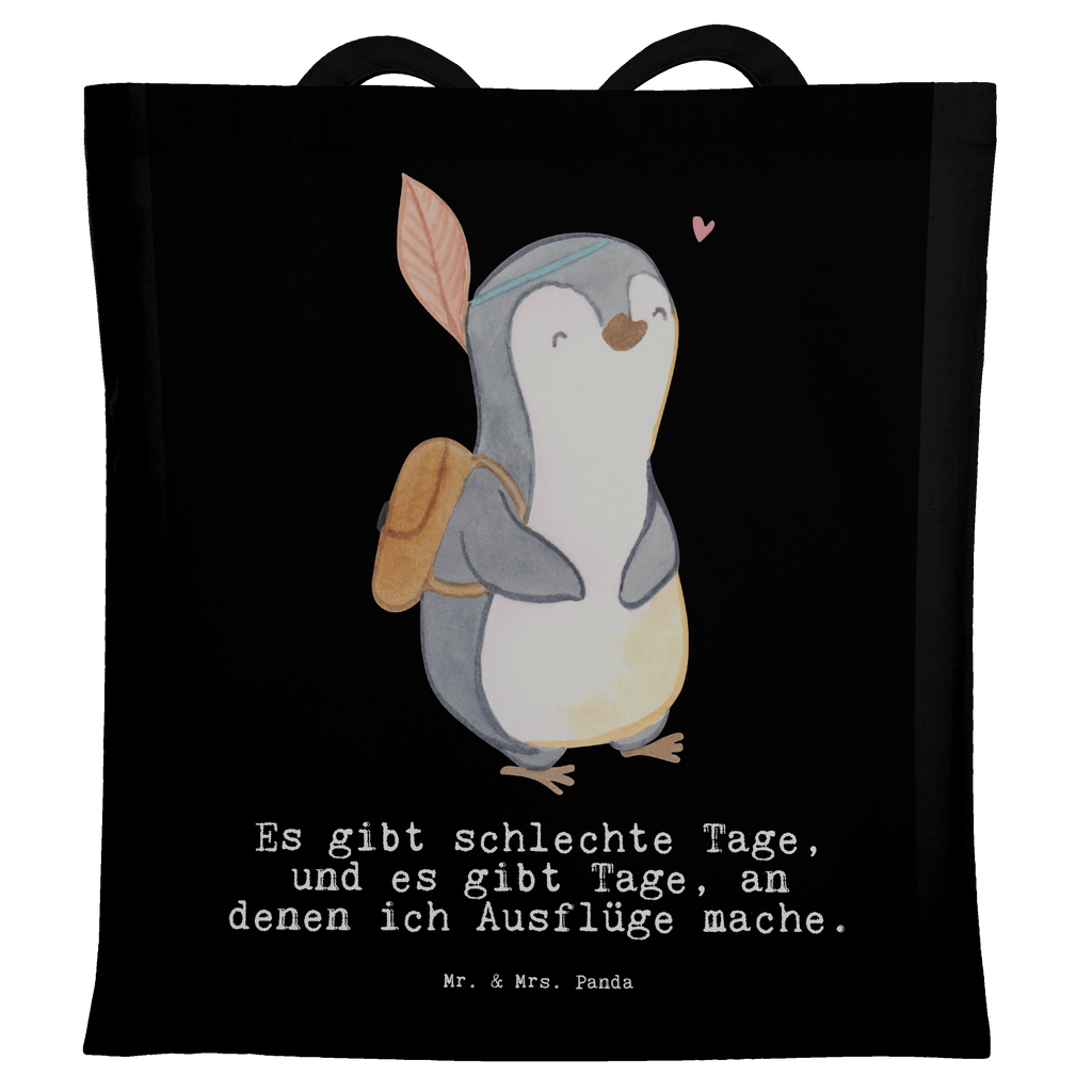 Tragetasche Pinguin Ausflug Beuteltasche, Beutel, Einkaufstasche, Jutebeutel, Stoffbeutel, Tasche, Shopper, Umhängetasche, Strandtasche, Schultertasche, Stofftasche, Tragetasche, Badetasche, Jutetasche, Einkaufstüte, Laptoptasche, Geschenk, Sport, Sportart, Hobby, Schenken, Danke, Dankeschön, Auszeichnung, Gewinn, Sportler, Ausflüge machen, reisen, Ausflug, Ausflugsziele