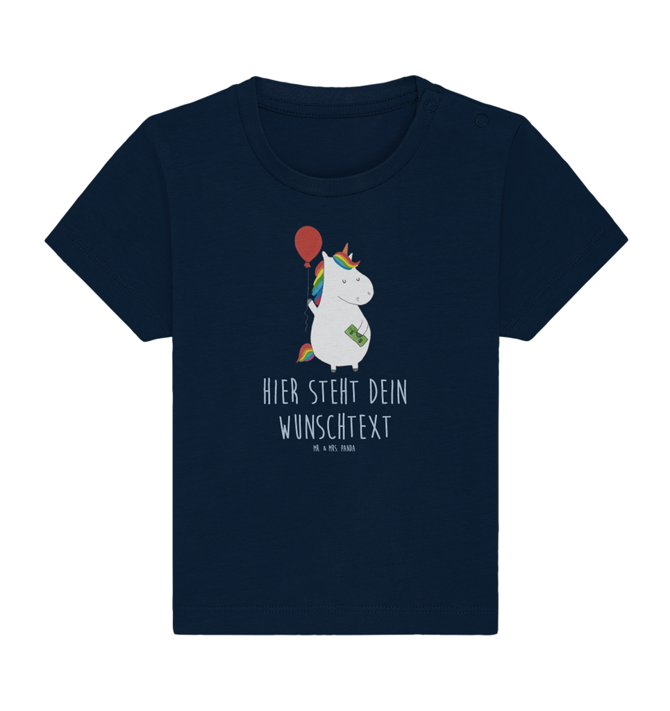 Personalisiertes Baby Shirt Einhorn Luftballon Personalisiertes Baby T-Shirt, Personalisiertes Jungen Baby T-Shirt, Personalisiertes Mädchen Baby T-Shirt, Personalisiertes Shirt, Einhorn, Einhörner, Einhorn Deko, Pegasus, Unicorn, Luftballon, Geld, Lebenslust, Freude, Geschenk, Freundin